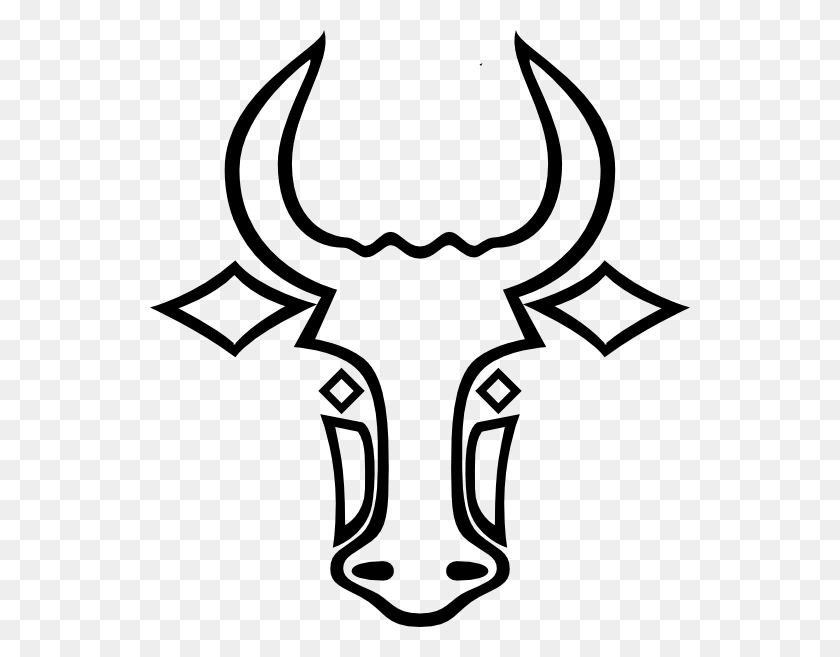 540x597 Bull Outline Clip Art - Ram Head Clipart