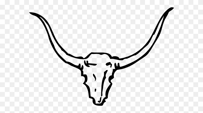 600x407 Bull Skull Clip Art - Ram Horns Clipart
