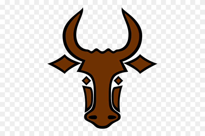 451x500 Bull Symbol - Hereford Cow Clipart