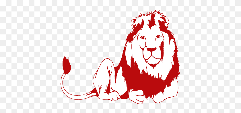 420x334 Bulldog Pride Clipart - Lion With Crown Clipart
