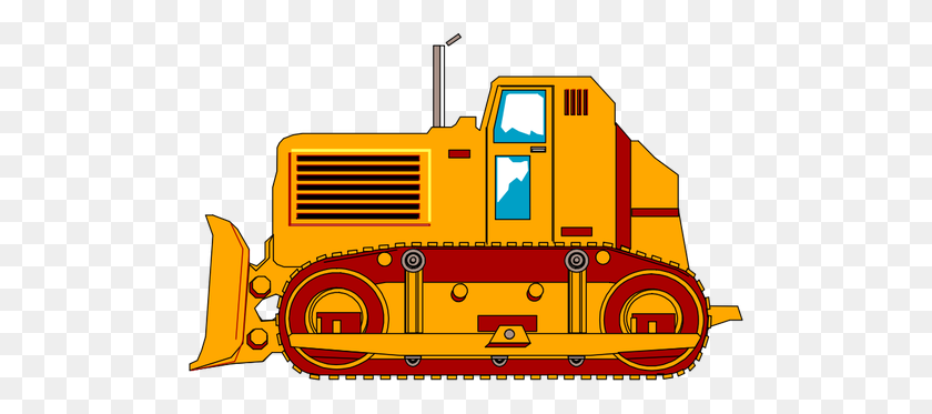 500x313 Bulldozer Construction Machine - Bulldozer Clipart
