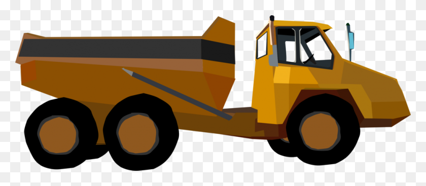 1024x404 Bulldozer Dump Truck - Dump Truck PNG