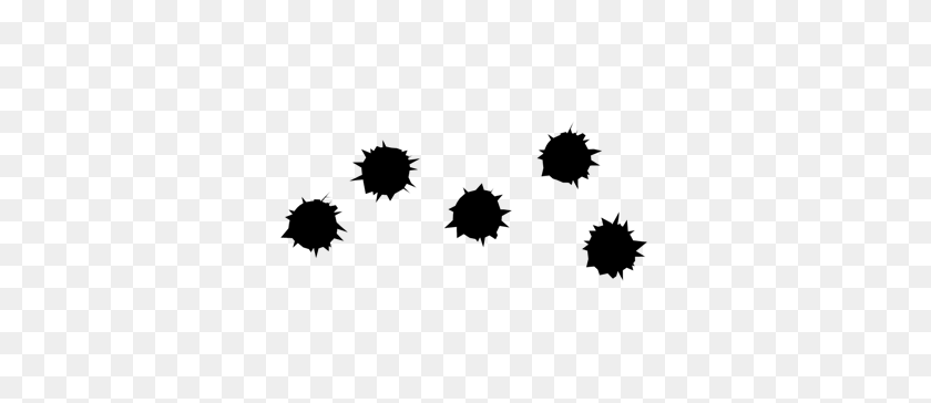 344x304 Bullet Hole Clipart - Ripped Paper Clipart