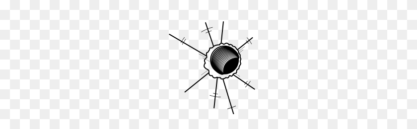 200x200 Bullet Hole Icons Noun Project - Bullet Hole PNG