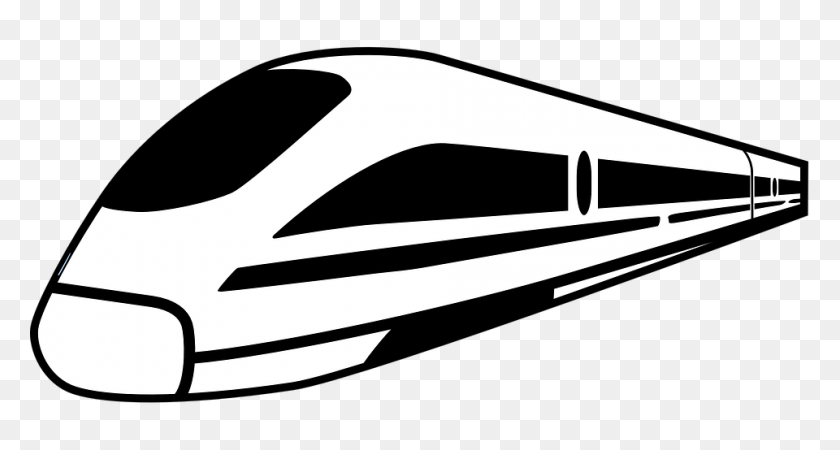 960x480 Скоростной Поезд Клипарт Картинки - Поезд Колеса Клипарт