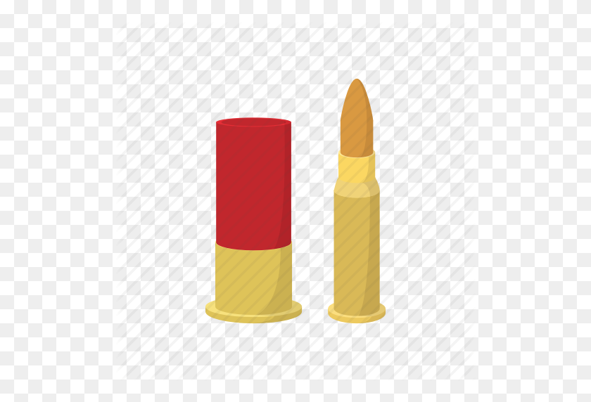 512x512 Bullets, Cartoon, Golden, Gun, Military, Rifle, Shotgun Shell Icon - Shotgun Shell PNG
