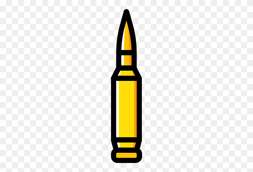 512x512 Bullets Clipart Gold - Nerf Clipart