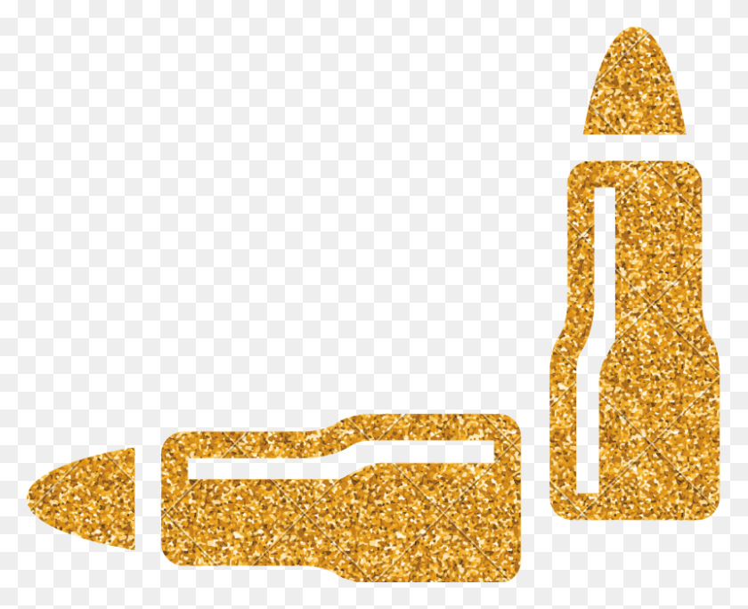 800x640 Bullets Gold Glitter Icon - PNG Glitter