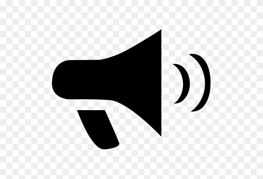 512x512 Bullhorn, Loud, Megaphone Icon With Png And Vector Format For Free - Bullhorn PNG