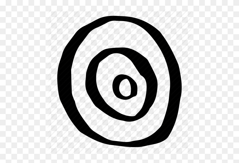 512x512 Bulls Eye, Circle, Doodles, Hand Drawn, Pattern, Scribble, Target Icon - Circle Pattern PNG