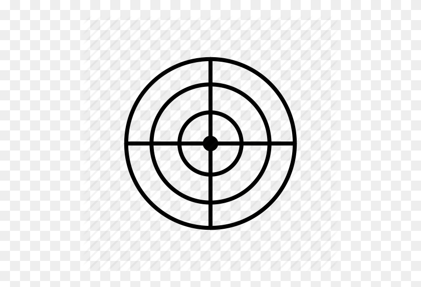 512x512 Bullseye, Crosshair, Target Icon - Crosshair PNG