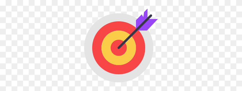 256x256 Bullseye Icon Flat - Bullseye PNG