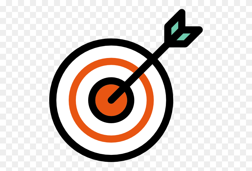 512x512 Bullseye, Targeta, Aim, Purpose, Success, Center, Goal Icon - Dart Clipart
