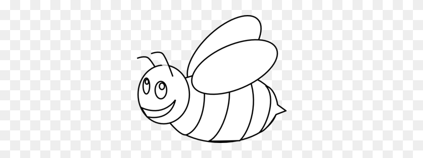 298x255 Bumble Bee Clip Art - Insect Clipart Black And White