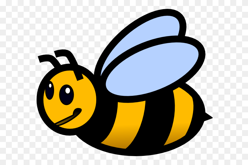 600x498 Шмель Медоносная Пчела Мультфильм Пчела Картинки Вектор Клип Цветы - Энтузиазм Клипарт