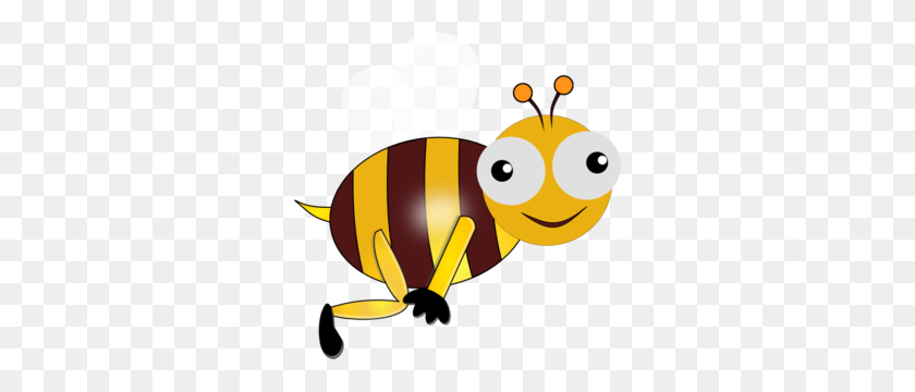 300x300 Bumble Bee Sonriendo Clipart - Bumble Bee Png
