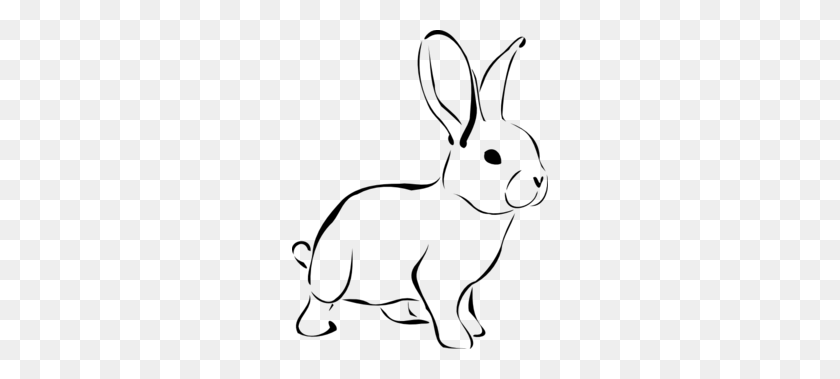 256x319 Bunny Black And White Bunny Clipart Black And White Free Images - Jackrabbit Clipart