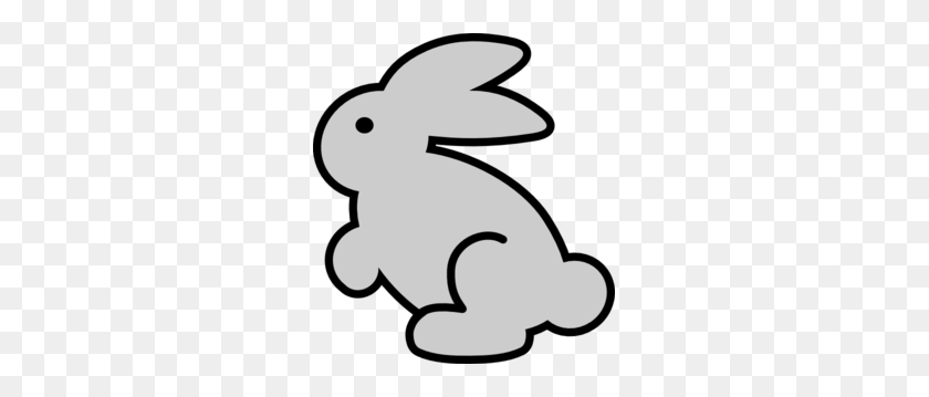 273x299 Bunny Clipart Black And White - Bunny Clipart Black And White