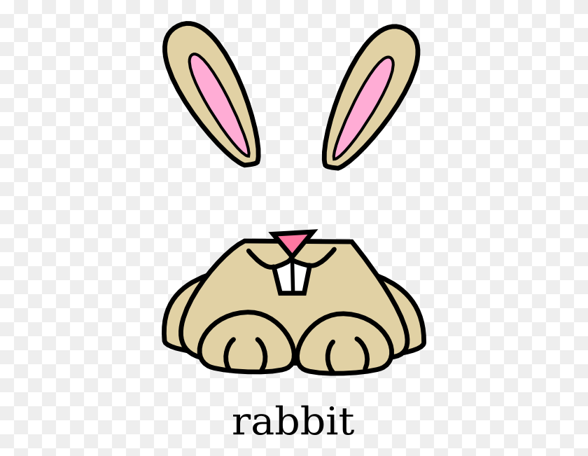 378x591 Bunny Clipart Rabbit Face - Free Rabbit Clipart