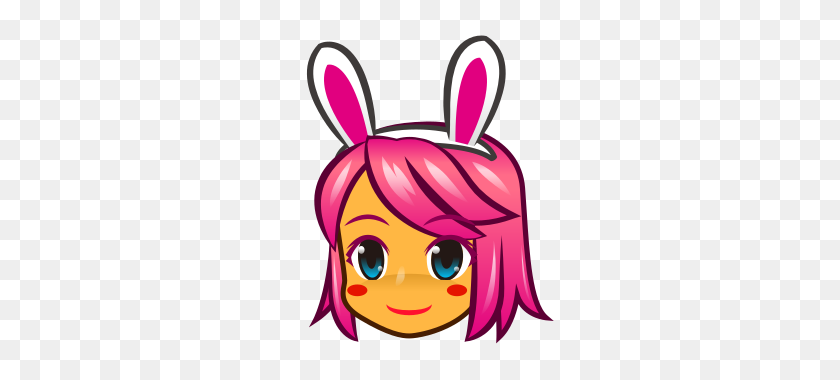320x320 Bunny Girl Emojidex - Playboy Bunny PNG