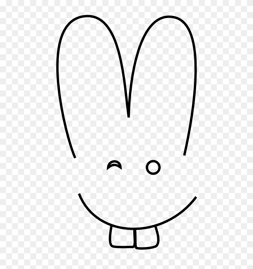 555x832 Bunny Rabbit Clip Art - Baby Bunny Clipart