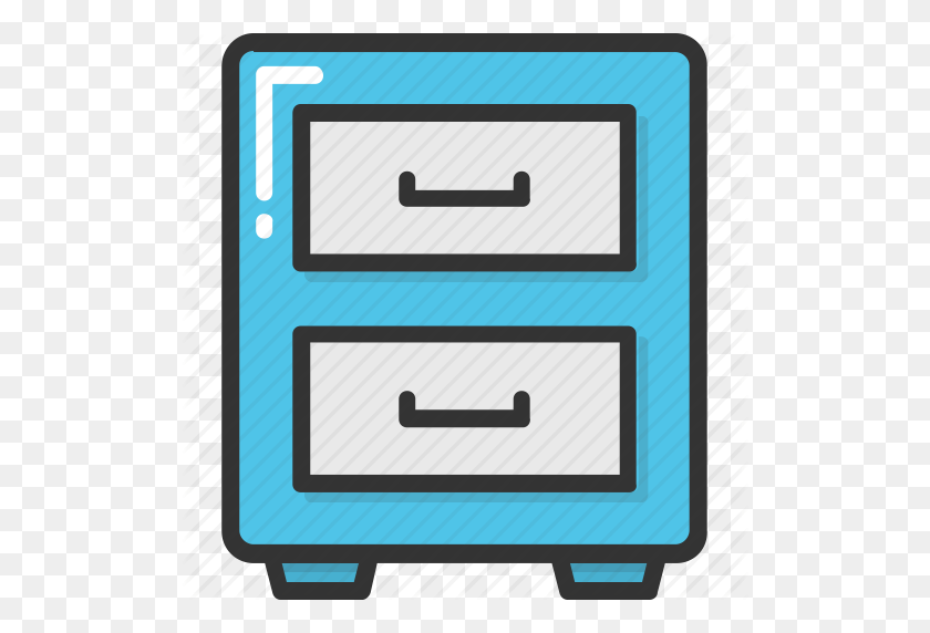 512x512 Bureau, Cabinet, Chest Of Drawers, Drawers, Filing Cabinets Icon - Filing Cabinet Clipart
