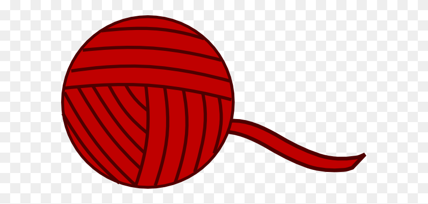 600x341 Burgandy Yarn Ball Clip Art - Yarn Ball Clipart