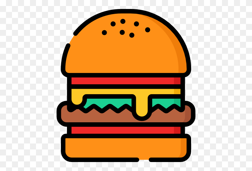 512x512 Burger - Burger And Fries Clipart
