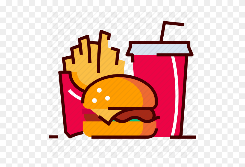 512x512 Burger And Fries Clipart Png For Free Download On Ya Webdesign - Burger King Clipart