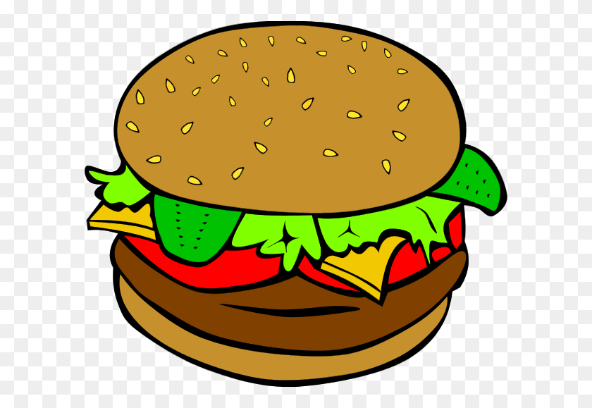 600x519 Burger And Sandwich Clipart Nice Clip Art - Junk Car Clipart
