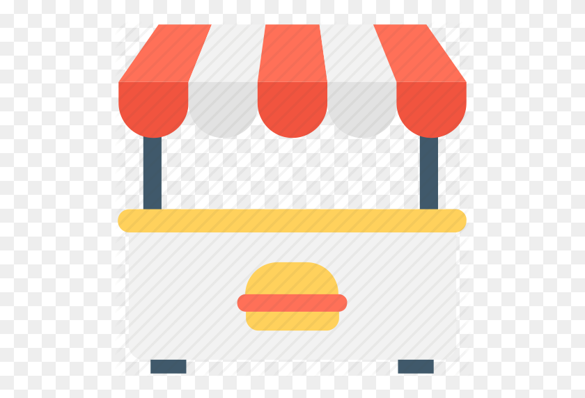 512x512 Burger, Burger Kiosk, Burger Stall, Food Stand, Street Food Icon - Food Stand Clipart