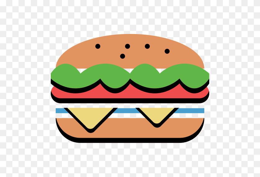 512x512 Burger, Burger Kiosk, Burger Stall Icon With Png And Vector Format - Burger PNG
