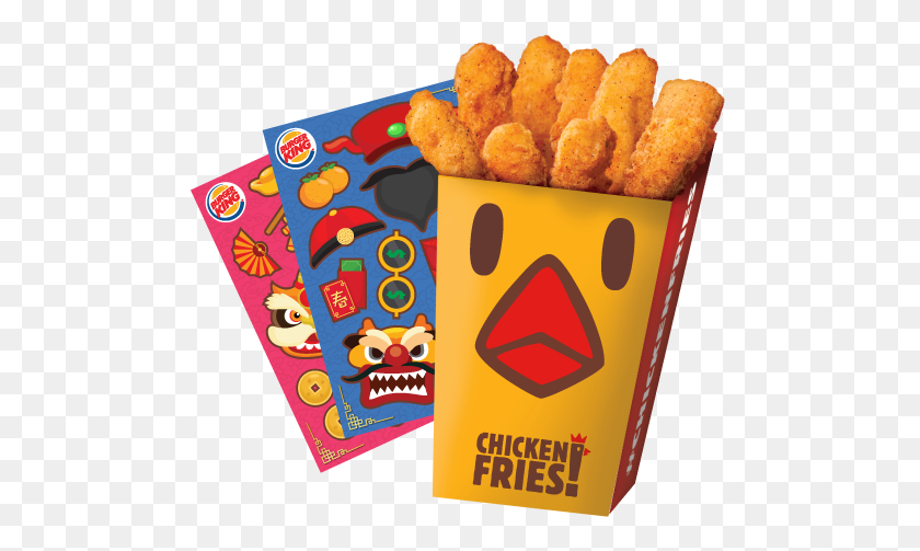 522x443 Burger Chicken Fries! - Burger King PNG