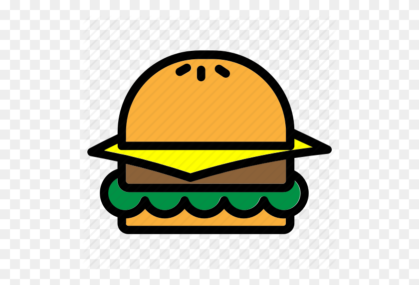 512x512 Burger, Fast Food, Food, Hamburger, Meal, Menu, Restaurant Icon - Fast Food Restaurant Clipart