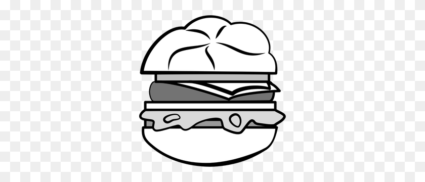 290x300 Burger Free Clipart - Burger Clipart