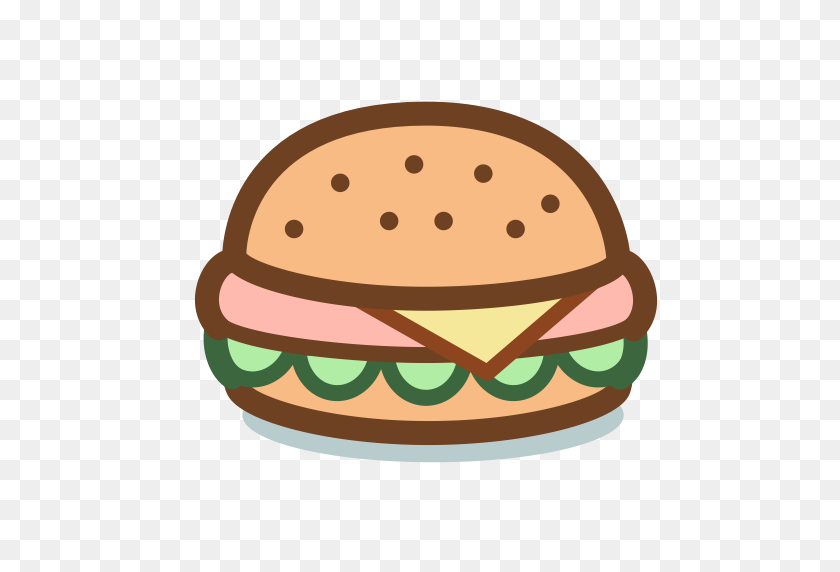 512x512 Burger, Hamburger, Fruits Icon With Png And Vector Format For Free - Burger Patty Clipart