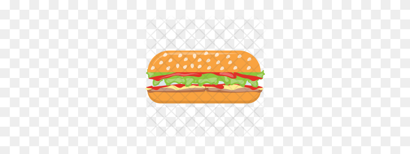 256x256 Burger Icons - Burger Bun Clipart