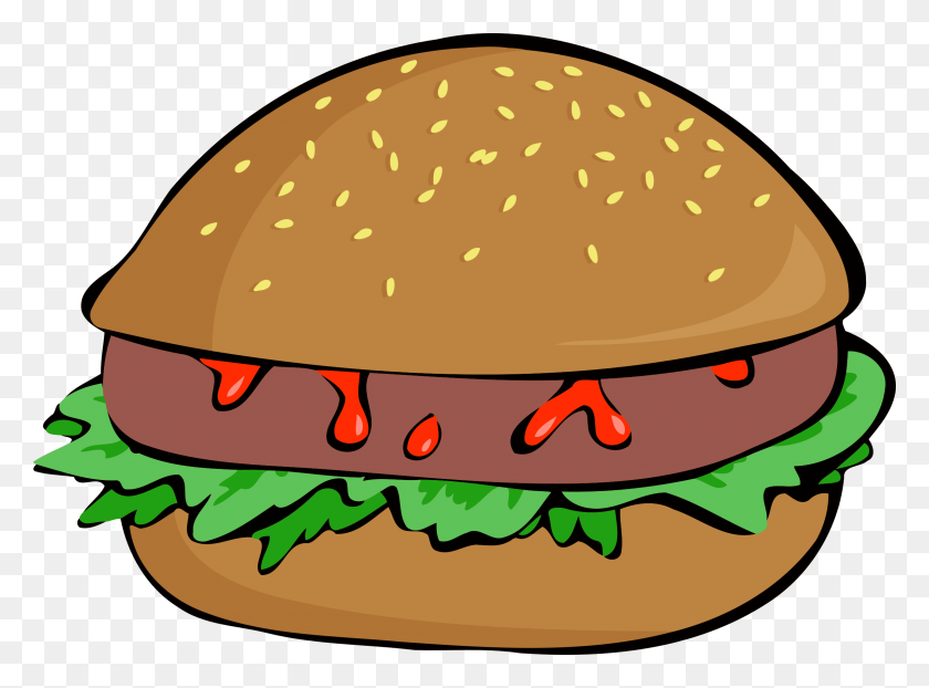 2400x1732 Burger Icons Png - Burger PNG