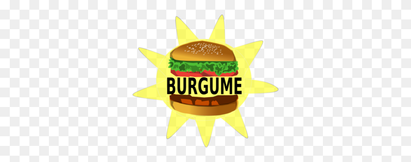 298x273 Burgume Vegetable Burger Clip Art - Big Mac Clipart