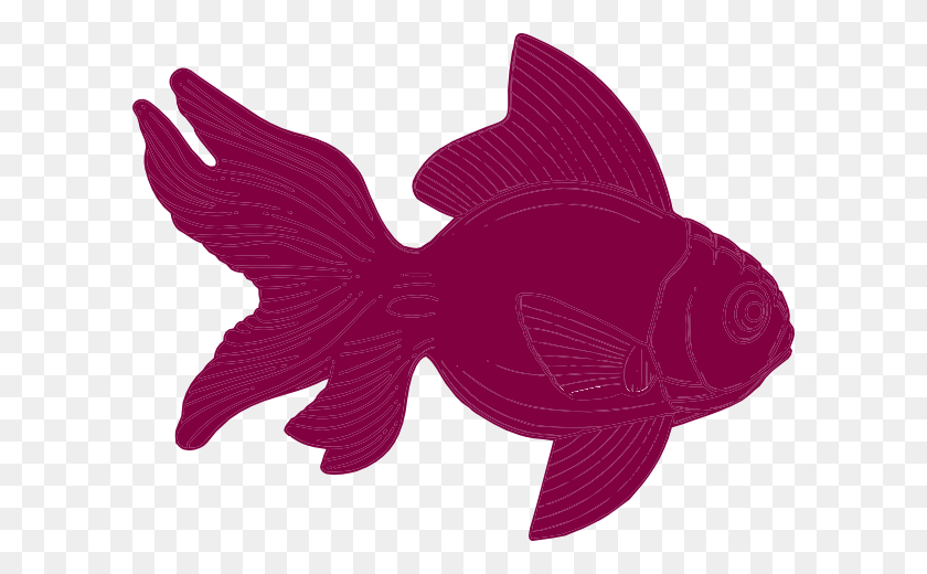 600x460 Burgundy Fish Clipart Clip Art - Purple Fish Clipart