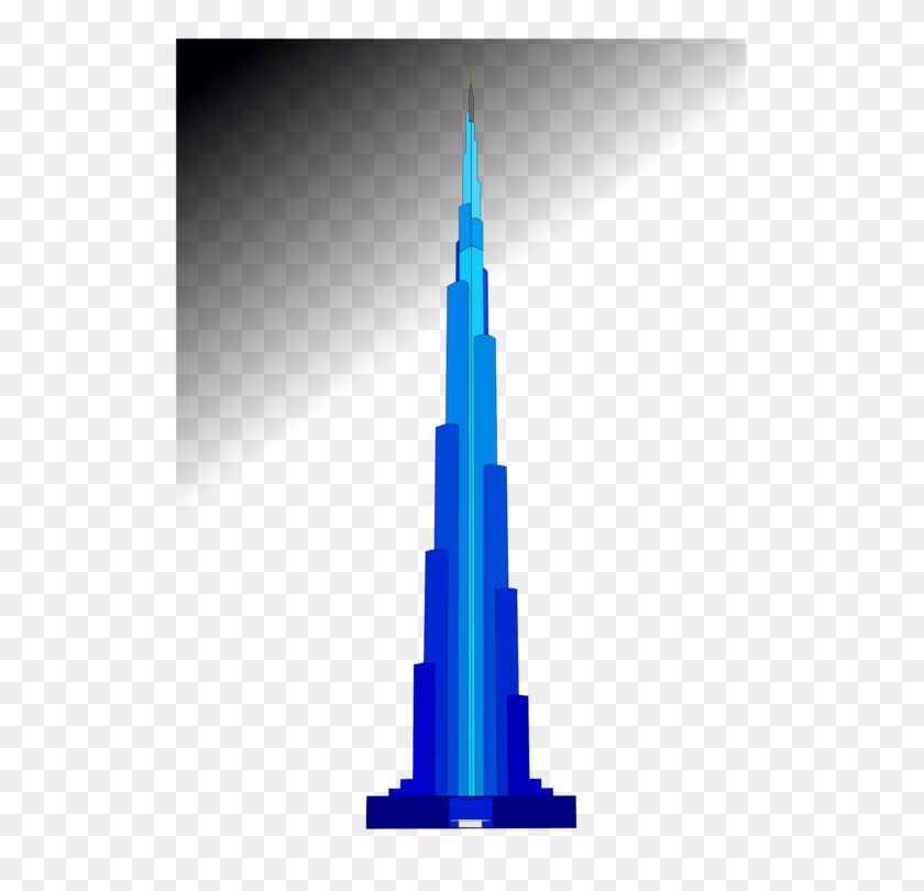 530x750 Burj Khalifa Skyscraper Blue Tower Building - Twin Towers PNG