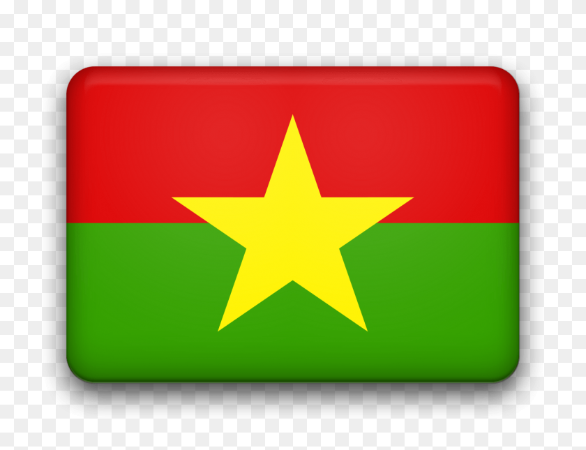 1280x960 Burkina Faso Rounded Icon Flag Transparent Png - Rounded Star PNG