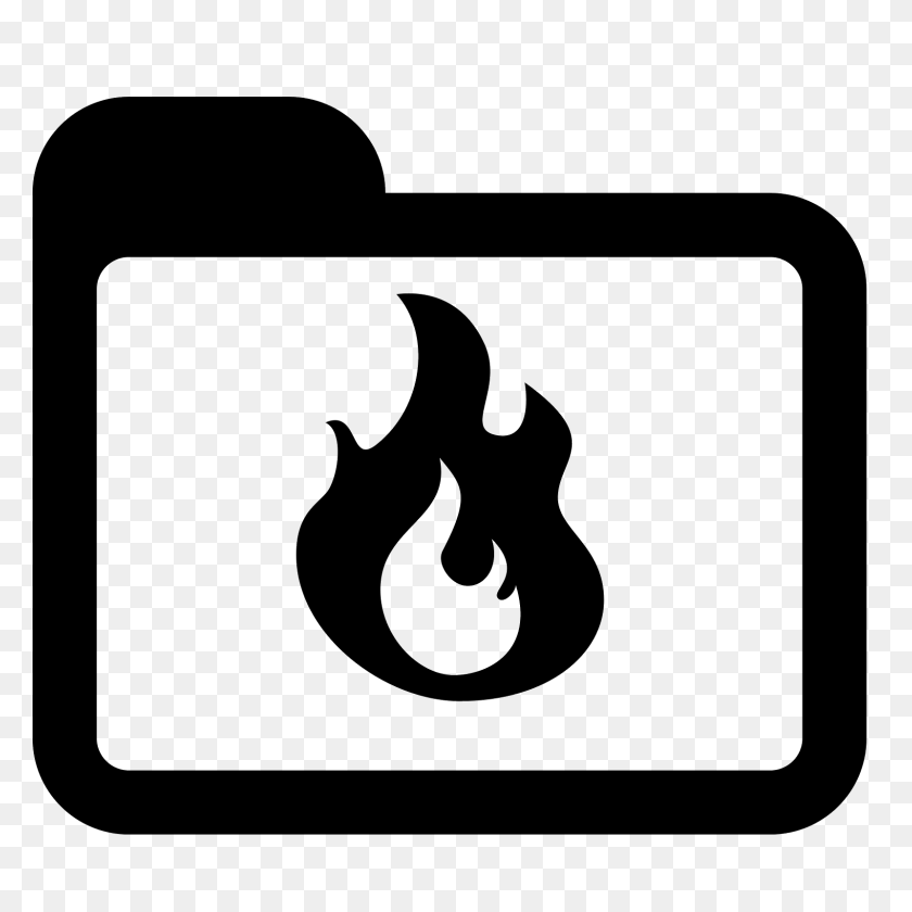 1600x1600 Burn Folder Icon - Burn PNG