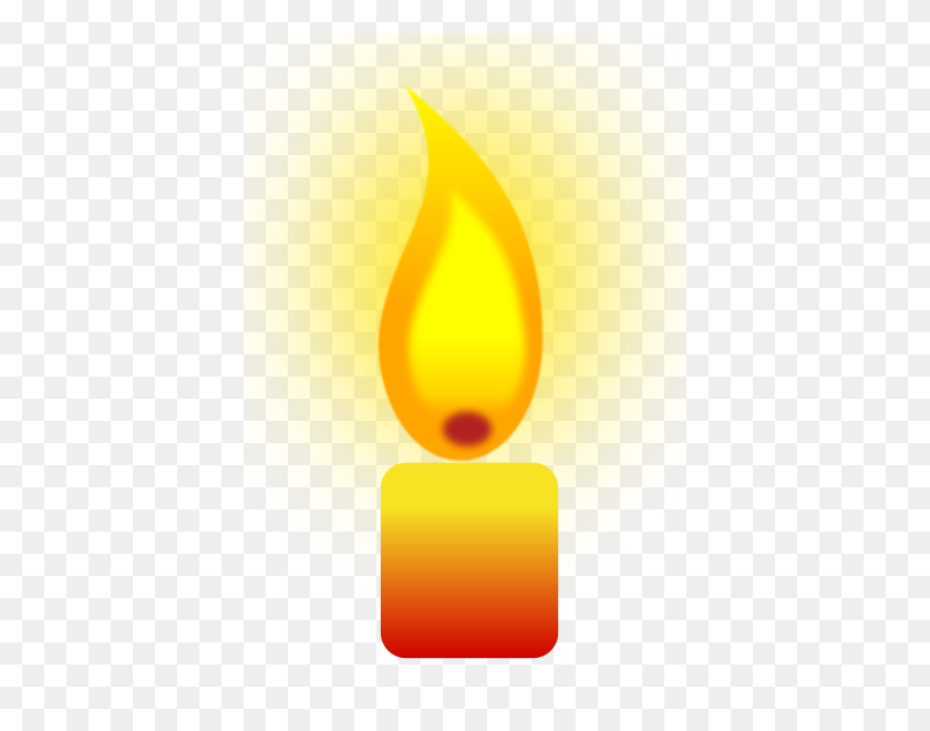 400x600 Горящая Свеча Png Клипарт Для Интернета - Пламя Свечи Png