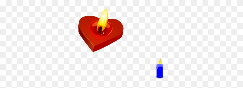 297x243 Burning Heart Candle Clip Art - Burn Clipart