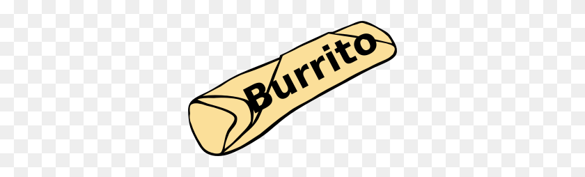 300x194 Burrito Clipart - Burrito Clipart Black And White