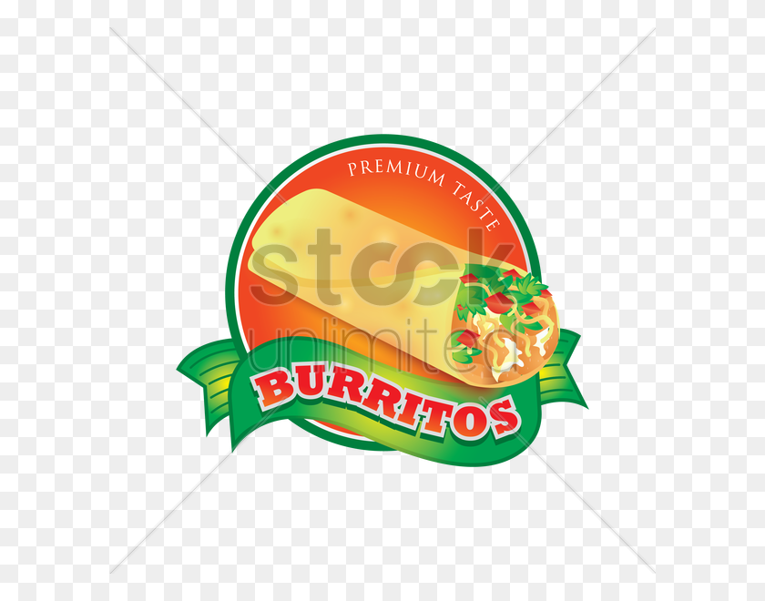 600x600 Burritos Etiqueta De Imagen Vectorial - Burritos Png