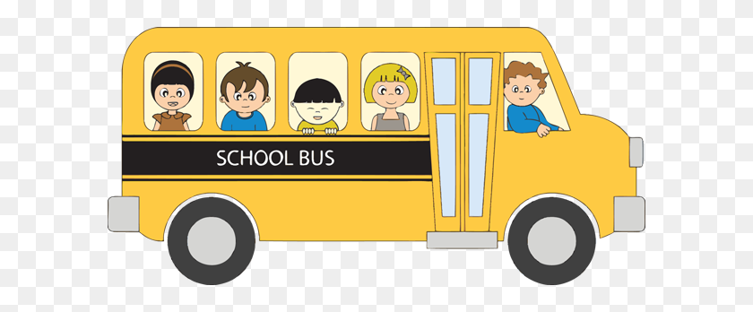 600x288 Bus Clip Art - Yellow Bus Clipart