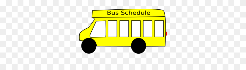 300x180 Bus Clipart Black And White - Schedule Clipart