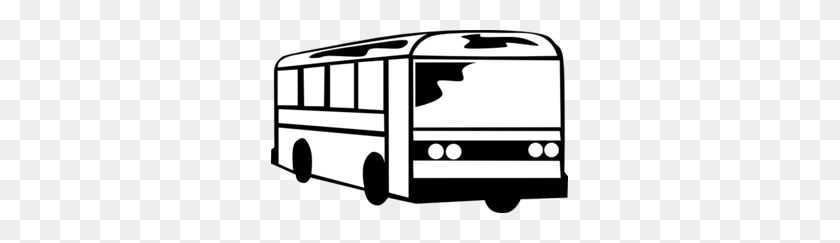 297x183 Bus Clipart Black And White - Wheels On The Bus Clipart